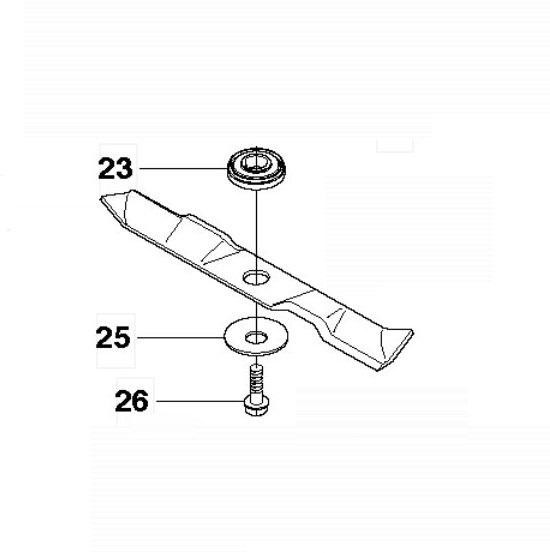 Нож Rider 11,13,15 Husqvarna 5796525-10
