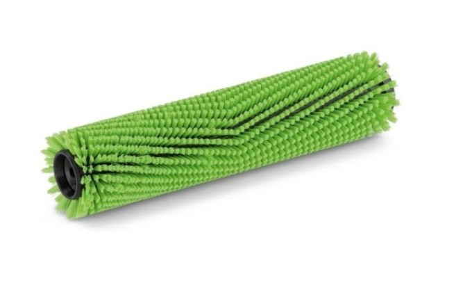 Цилиндрическая щетка 400мм средне жесткая светло-зеленая для велюровых ковров Karcher 4.762-000.0