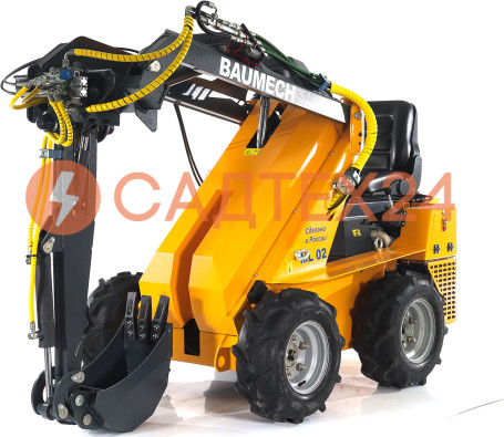 Мини-погрузчик BAUMECH ML-02 Pro, дв.Zongshen GB750 инж. + экскаватор лопатк.поворотн