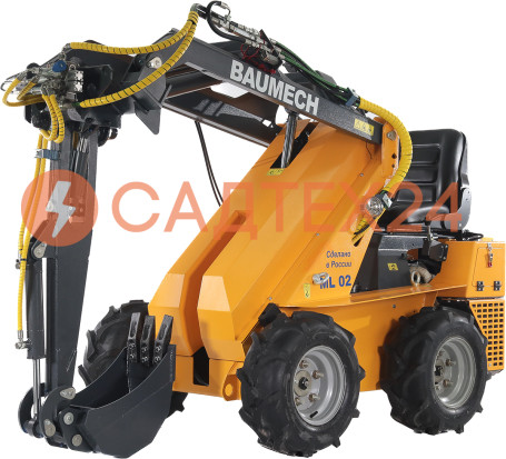 Мини-погрузчик BAUMECH ML-02 Pro, дв.Zongshen GB750 инж. + экскаватор лопатк.поворотн