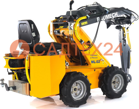 Мини-погрузчик BAUMECH ML-02 Pro, дв.Zongshen GB750 инж. + экскаватор лопатк.поворотн