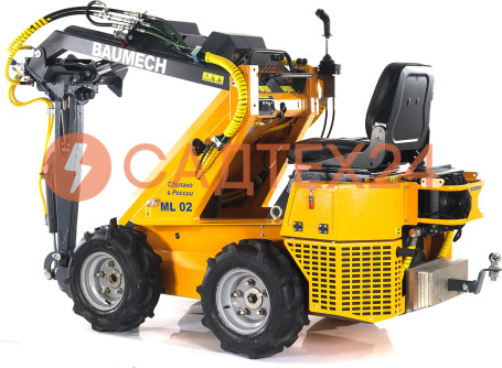 Мини-погрузчик BAUMECH ML-02 Pro, дв.Zongshen GB750 инж. + экскаватор лопатк.поворотн