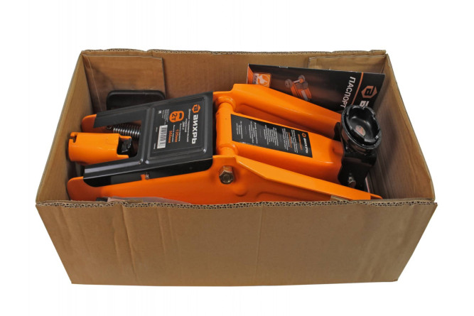 Домкрат гидравлический подкатной Вихрь ДМК-2 (2 т, 135-355 мм)