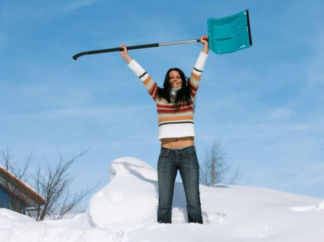 Лопата для уборки снега 40см с кромкой из нержавеющей стали GARDENA 03242-20.000.00