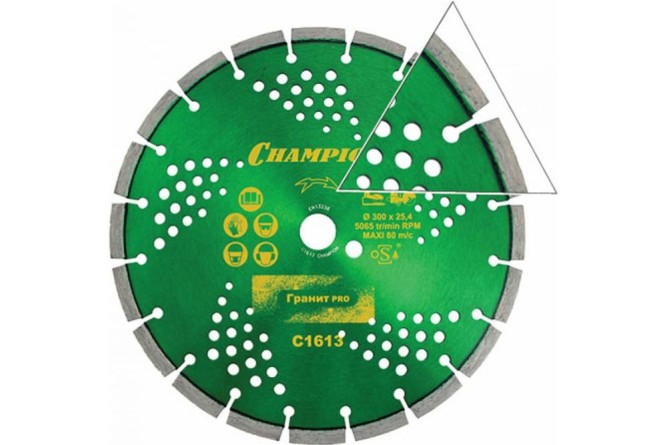 Диск алмазный CHAMPION гранит PRO 300/25,4/10 Laser Granitek в Нижнем Новгороде