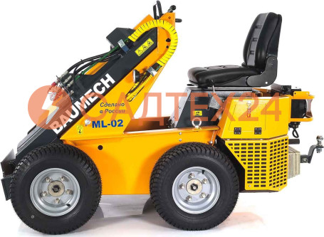 Мини-погрузчик BAUMECH ML-02 Pro, дв.Zongshen GB750 инж. на газонных колесах