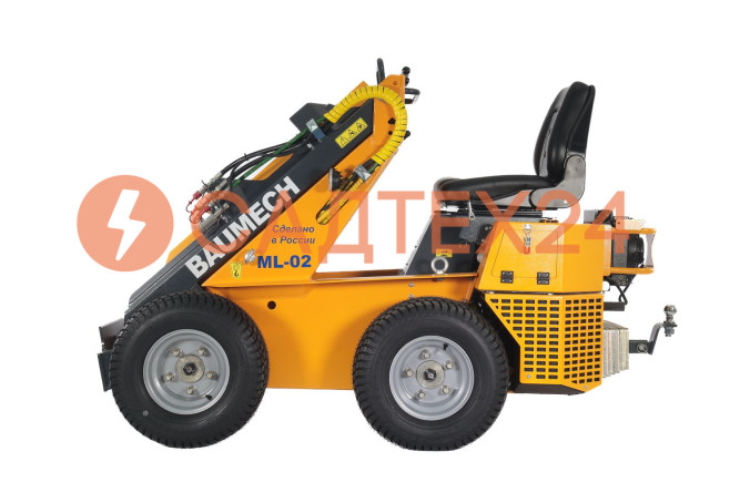 Мини-погрузчик BAUMECH ML-02 Pro, дв.Zongshen GB750 инж. на газонных колесах