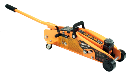 Домкрат гидравлический подкатной Вихрь ДМК-2,5ФК (2,5 т, 140-390 мм, с фиксатором, в кейсе)