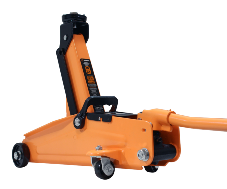 Домкрат гидравлический подкатной Вихрь ДМК-2К (2 т, 135-385 мм, в кейсе)