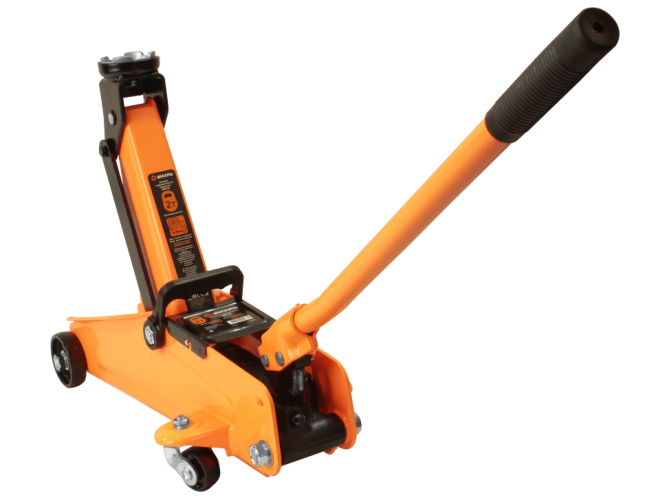 Домкрат гидравлический подкатной Вихрь ДМК-2К (2 т, 135-385 мм, в кейсе)