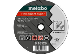 Отрезной круг Metabo 230х3,0х22,23мм Flexiamant Super алюминий A 30-O прямой  616126000