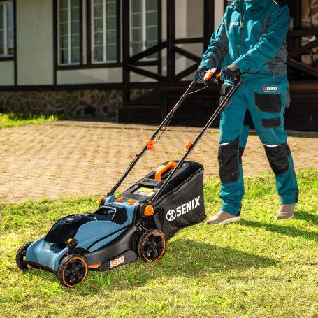 Газонокосилка аккумуляторная SENIX LPPX2-M1-EU 38см c АКБ и ЗУ