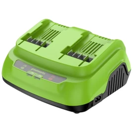 Ультрабыстрое двойное зарядное устройство Greenworks G24X2C8, 24V, 8A (2958807)