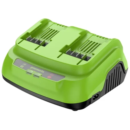 Ультрабыстрое двойное зарядное устройство Greenworks G24X2C8, 24V, 8A (2958807)