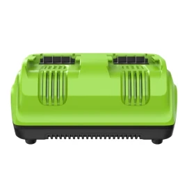 Ультрабыстрое двойное зарядное устройство Greenworks G24X2C8, 24V, 8A (2958807)