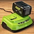 Ультрабыстрое двойное зарядное устройство Greenworks G24X2C8, 24V, 8A (2958807)