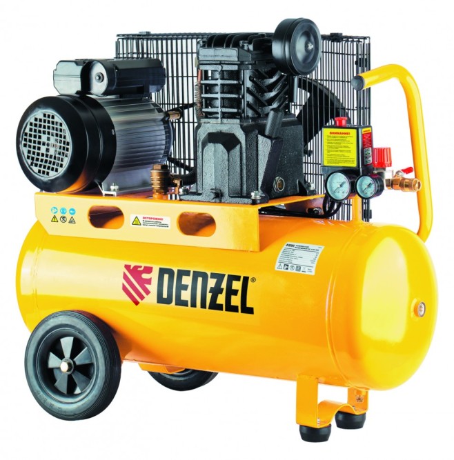 Компрессор масляный ременный DENZEL PC 2/50-400, Х-PRO