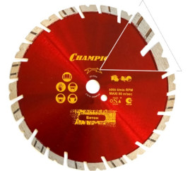 Диск алмазный CHAMPION универсальный ST 230/22,23/12 Fast Gripper