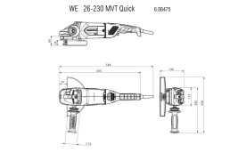 Угловая шлифовальная машина Metabo WE 26-230 MVT Quick 606475000