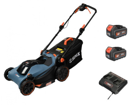 Газонокосилка аккумуляторная SENIX LPSX2-M-EU 43см c АКБ и ЗУ