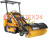 Мини-погрузчик BAUMECH ML-03 Pro, дв.Zongshen GB750 инж. + гидравл.щетка 115см + каркас безопасн