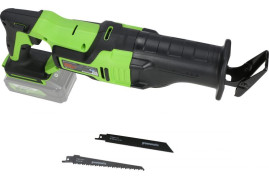 Пила сабельная аккумуляторная Greenworks Арт. 1200407, 24V, бесщеточная, без АКБ и ЗУ
