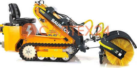 Мини-погрузчик BAUMECH ML-03 Pro, дв.Zongshen GB750 инж. + гидравл.щетка 115см