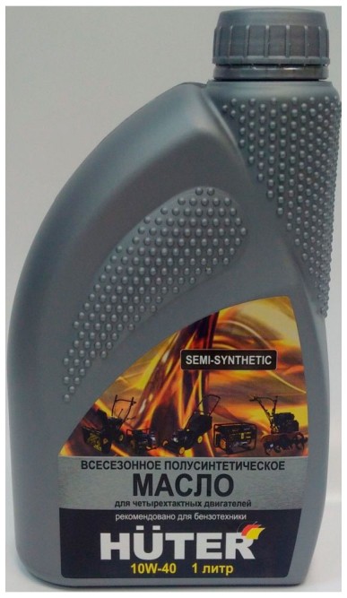 Масло моторное Hüter (Германия) 10W-40 полусинтетическое для четырёхтактных двигателей 1л.