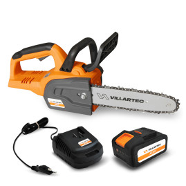 Пила цепная аккумуляторная VILLARTEC SA 20 SET4