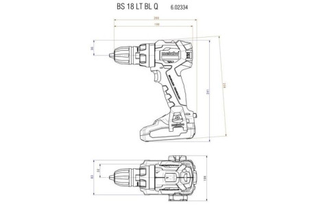 Аккумуляторная дрель-шуруповерт Metabo BS 18 LT BL Q 602334820