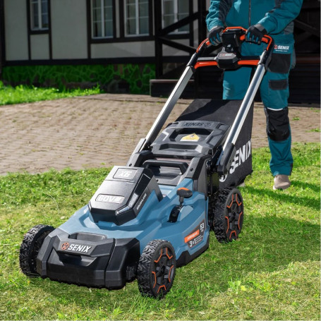 Газонокосилка аккумуляторная SENIX LPSX6-H-EU 53см c АКБ и ЗУ