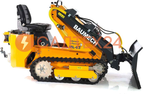 Мини-погрузчик BAUMECH ML-03 Pro, дв.Zongshen GB750 инж. +  гидравлический отвал 120 см