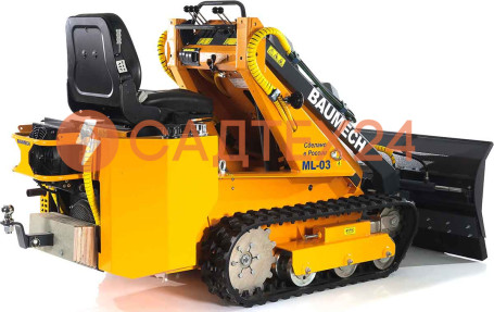 Мини-погрузчик BAUMECH ML-03 Pro, дв.Zongshen GB750 инж. +  гидравлический отвал 120 см