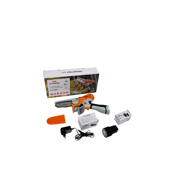 Пила цепная аккумуляторная VILLARTEC SA1462S SET AC1415 (1шт), AM1415 (1шт), без кейса