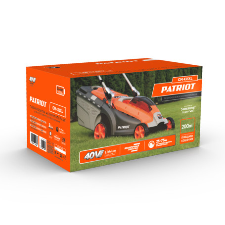 Газонокосилка аккумуляторная PATRIOT CM 435XL 40В