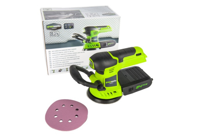 Шлифовальная машина, аккумуляторная Greenworks Арт. 3100107, 24V, без АКБ и ЗУ