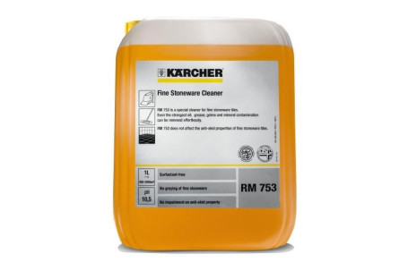 Профессиональное средство RM 753 слабо щелочное для керамогранита,  10л Karcher 6.295-082.0