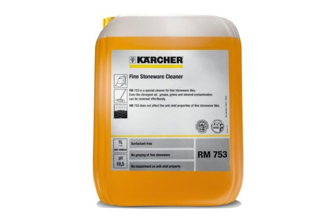 Профессиональное средство RM 753 слабо щелочное для керамогранита,  10л Karcher 6.295-082.0