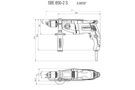 Ударная дрель Metabo SBE 850-2 S 600787500