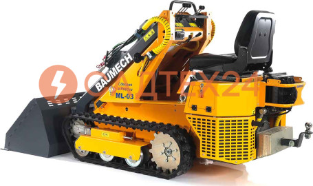 Мини-погрузчик BAUMECH ML-03 Pro, дв.Zongshen GB750 инж. + ковш для снега 120см