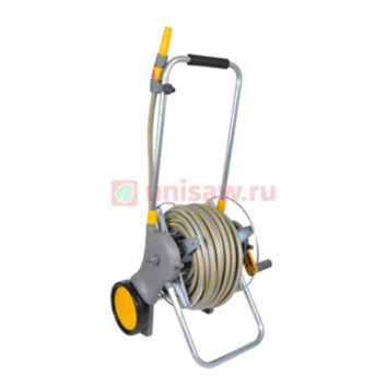 Тележка металлическая в сборе Hozelock для шланга длиной 60 м с шлангом Flexi Pro 12,5 мм 30 м в комплекте