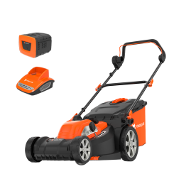 Аккумуляторная несамоходная газонокосилка 40V YARD FOX EL 4045 B SET