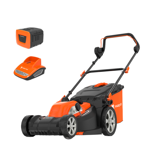 Аккумуляторная несамоходная газонокосилка 40V YARD FOX EL 4045 B SET