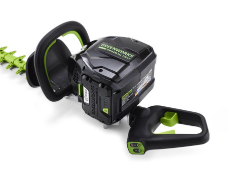 Кусторез аккумуляторный Greenworks GD82HT, 82V, 61 см, бесщеточный, без АКБ и ЗУ