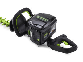 Кусторез аккумуляторный Greenworks GD82HT, 82V, 61 см, бесщеточный, без АКБ и ЗУ