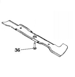 Нож для трактора левый Husqvarna 5324279-84