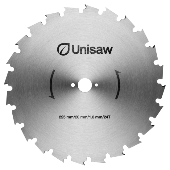 Диск 24Т 225мм/20мм, валочный, 1,8мм толщина, Unisaw