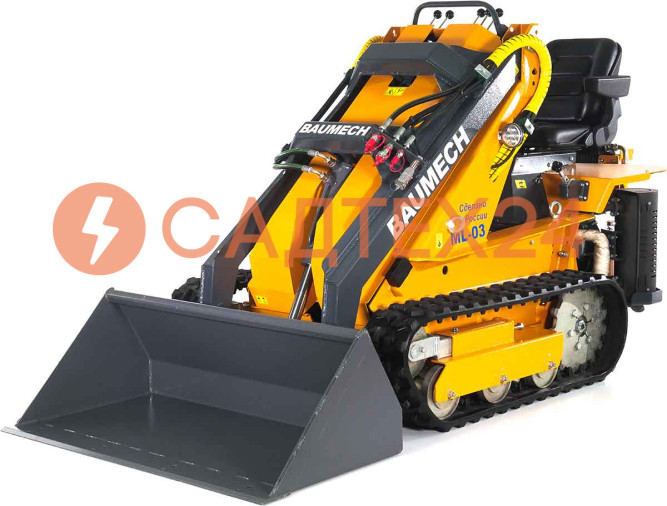 Мини-погрузчик BAUMECH ML-03 Pro, дв.Zongshen GB750 карб. + ковш универсальный 110см