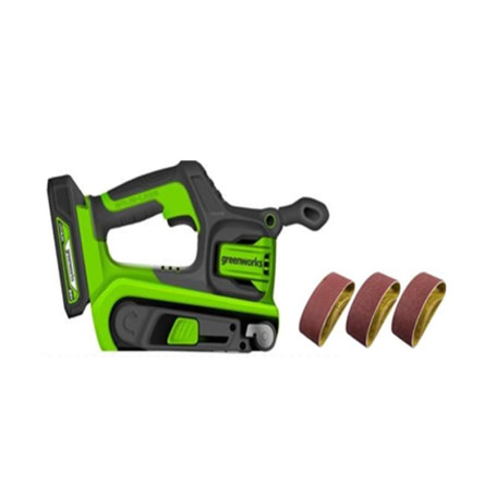 Ленточная шлифовальная машина бесщеточная аккумуляторная Greenworks Арт. 3100607, 24V, без АКБ и ЗУ