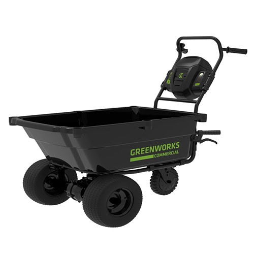 Садовая тележка самоходная Greenworks Арт. 7400607, 82V, 106 л, без АКБ и ЗУ